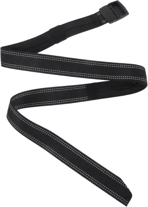 LIFKOME Men's Belt with Alloy Buckle Hidden Compartment Money Belt Tank Stripes for Travel