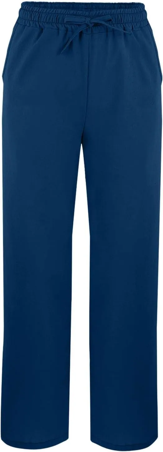 Linen Pants for Women 2025 Summer High Waist Elastic Straight Leg Lounge Pant Casual Loose Lightweight Beach Trousers