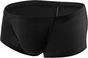 Mens Ice Silk Wrinkled Flat Angle U Sexy Low Waist Solid Color Mens Boxer Briefs Underwear