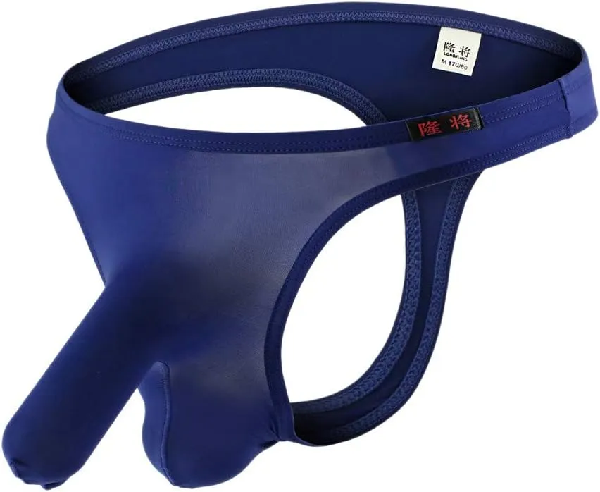 Men's Sexy Underwear Hot T-Back Thong G-String Undie Sexy Low Rise Jockstraps Bulge Pouch Tagless Boxer Underwear