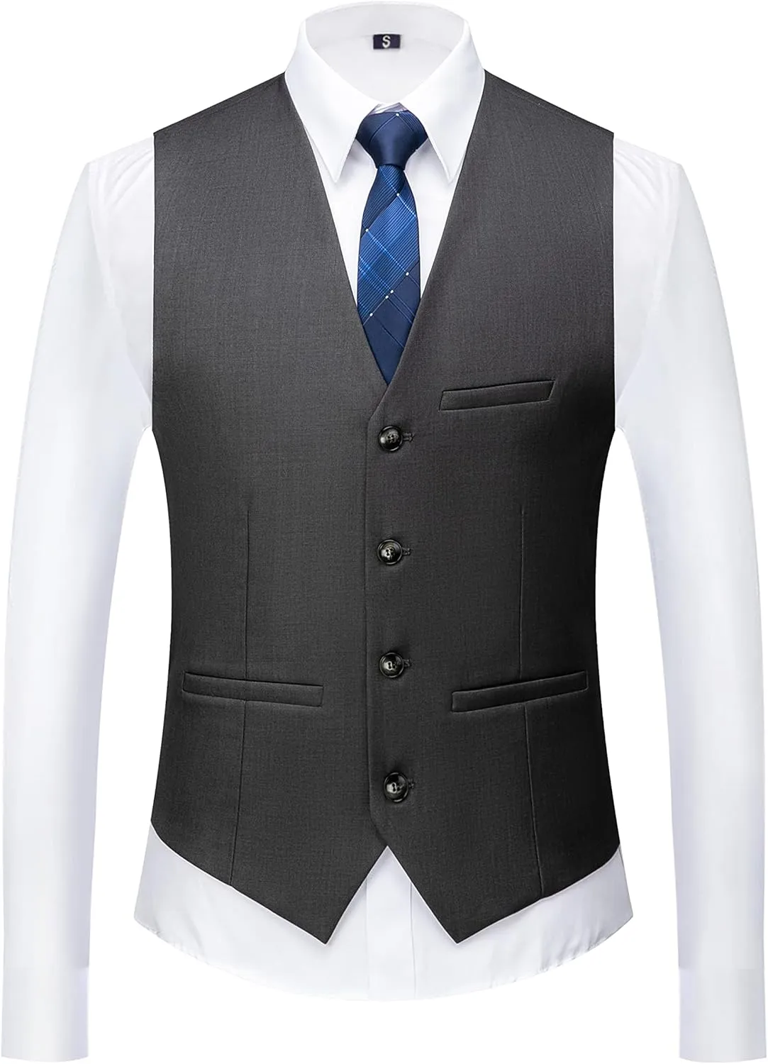 MOGU Men 3 Piece Suit Slim Fit Wedding Tuxedos Formal Prom Suits