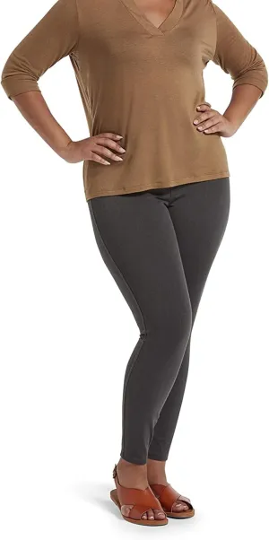 No Nonsense Womens Classic Denim Leggings, Jeggings for Women with Real Back Pockets, High Waisted Stretch Jeans