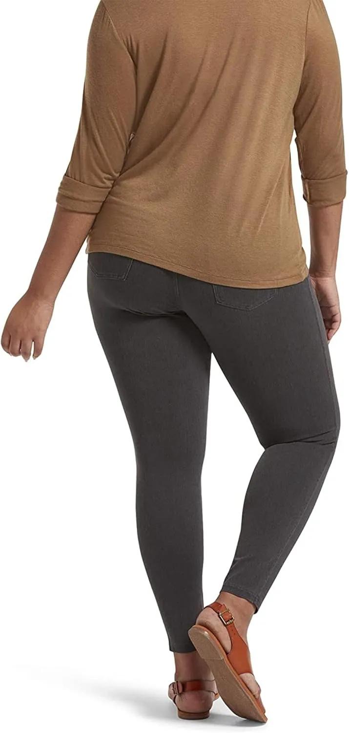 No Nonsense Womens Classic Denim Leggings, Jeggings for Women with Real Back Pockets, High Waisted Stretch Jeans