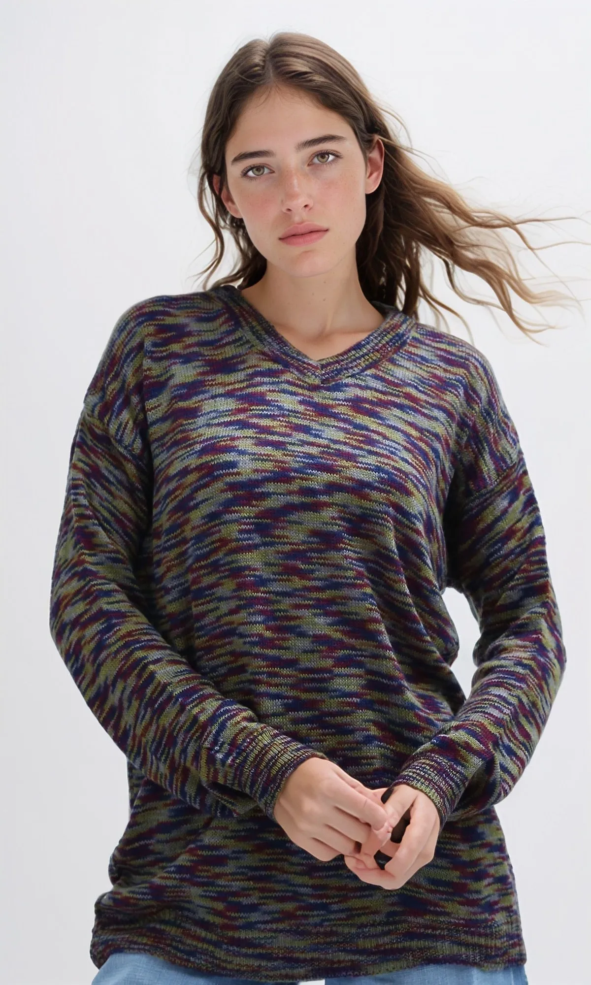 O194969 - Slip On Multicolor Regular Fit Pullover