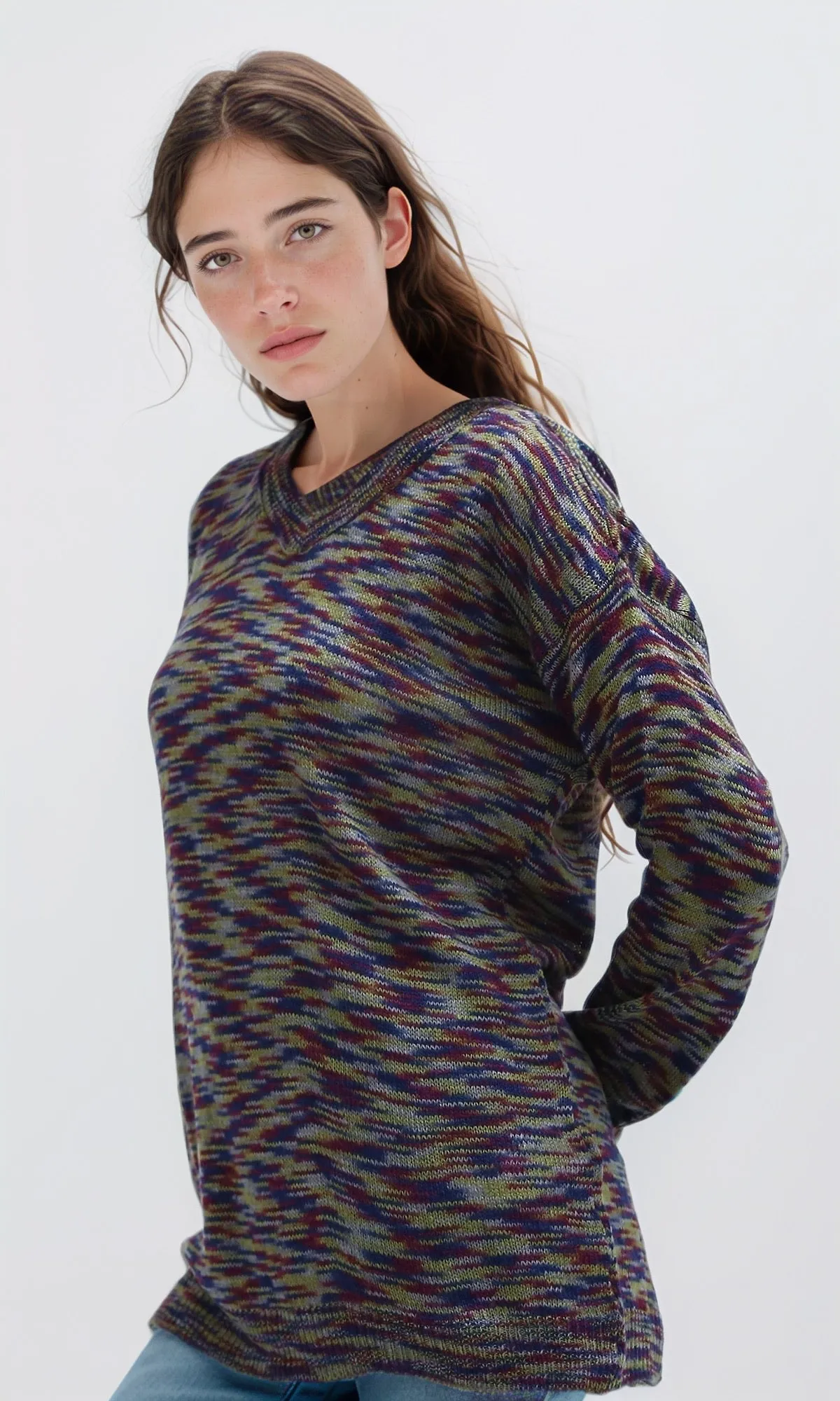 O194969 - Slip On Multicolor Regular Fit Pullover