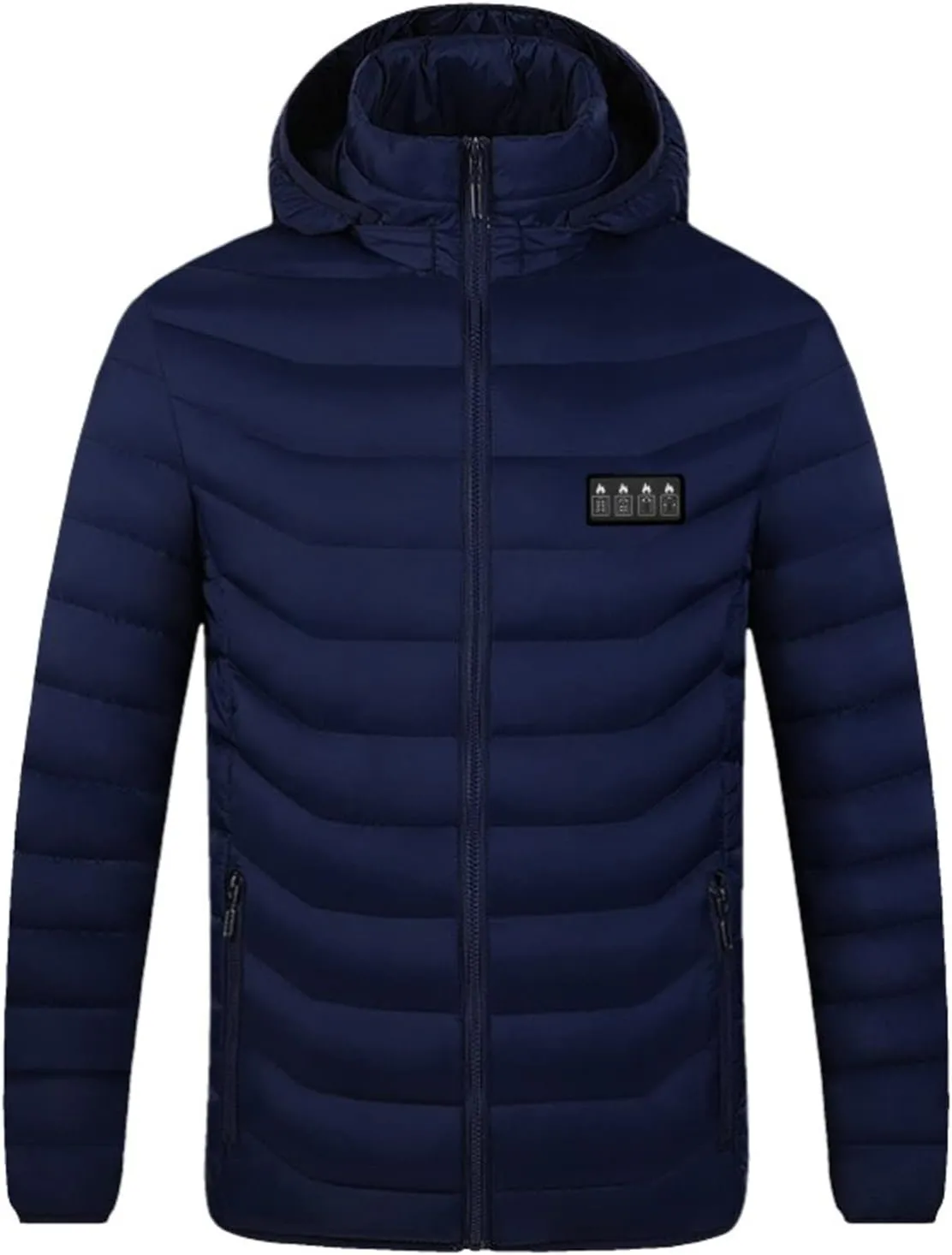 oiangi Heated Jacket for Men Women Winter Outdoor Soft Shell Electric Heating Hooded Coat with USB Charging 19 Heating Zones