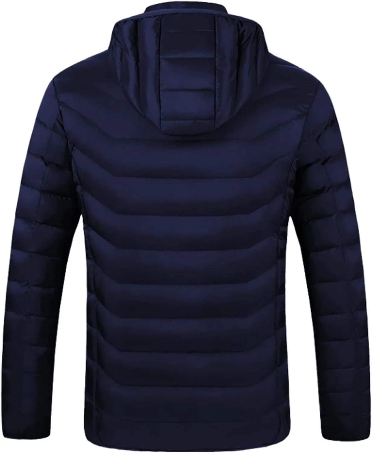 oiangi Heated Jacket for Men Women Winter Outdoor Soft Shell Electric Heating Hooded Coat with USB Charging 19 Heating Zones