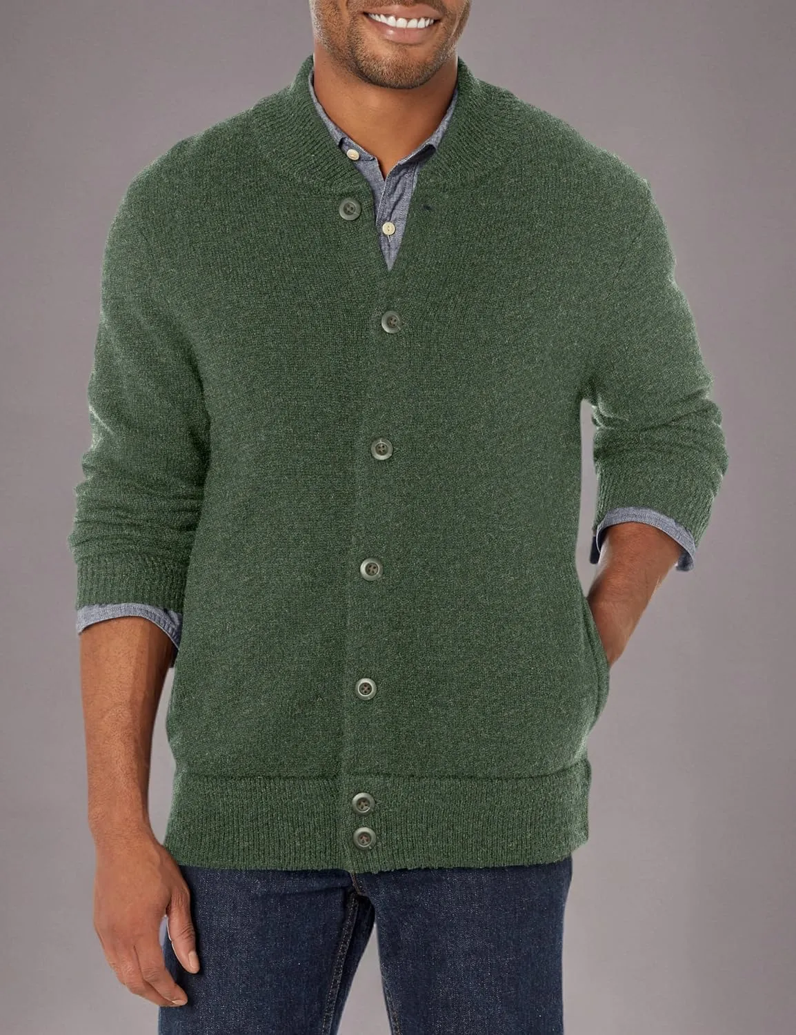 PENDLETON Men's Shetland Wool Cardigan