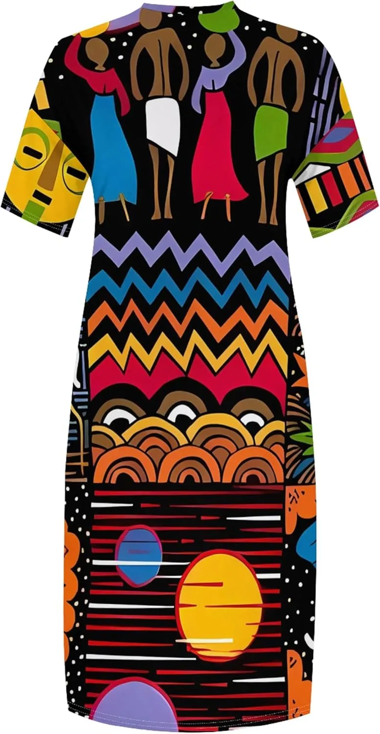 Plus Size Dresses for Curvy Women 2025 Summer Casual Short Sleeve Tshirt Long Maxi Dress with Pockets Beach Vacation Outfits