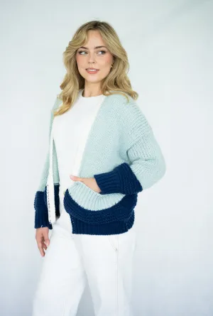 Sage Cardigan  | Blue