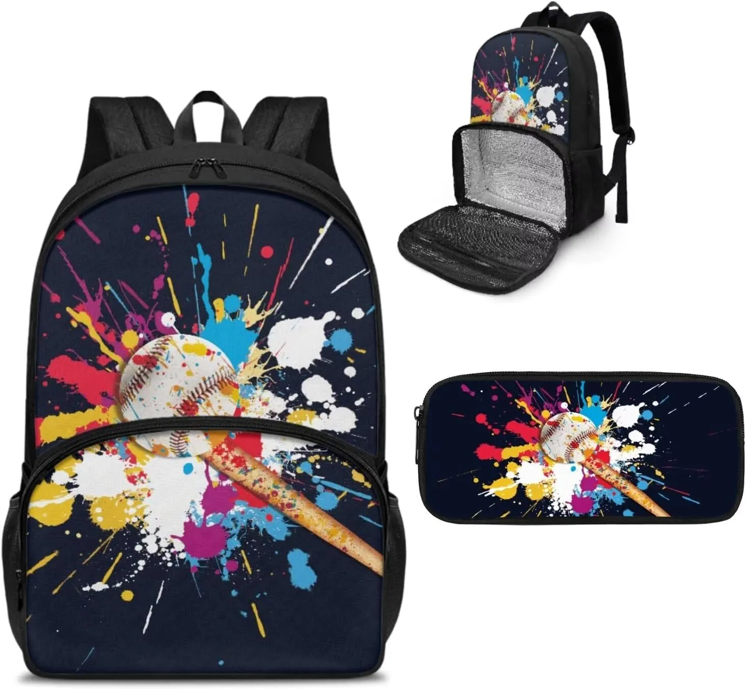 School Backpack for Teen Boys Bookbags Baseball Backpack for School Bag Lightweight Schoolbag for Girls Travel Daypack High School College Bookbag