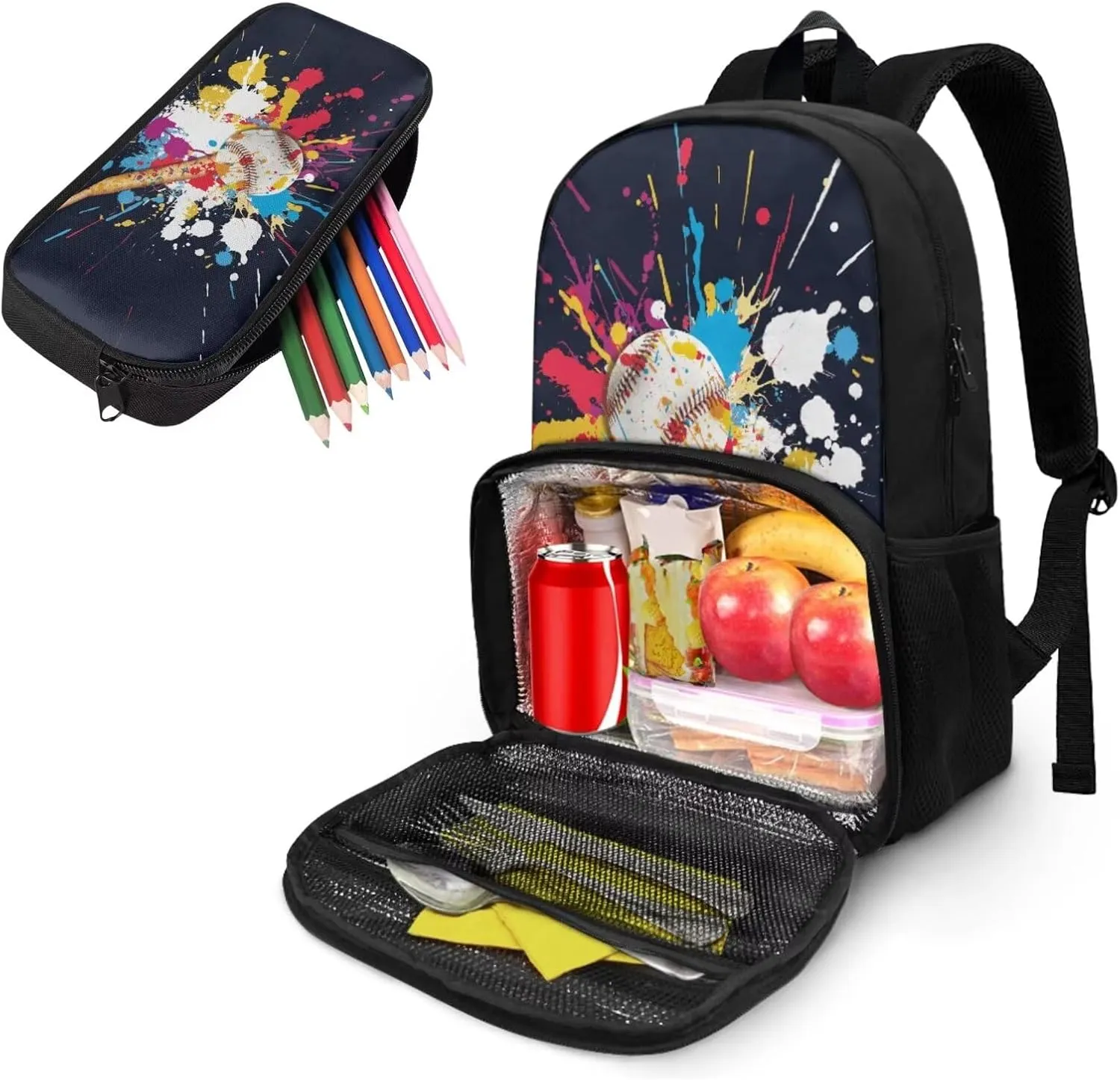 School Backpack for Teen Boys Bookbags Baseball Backpack for School Bag Lightweight Schoolbag for Girls Travel Daypack High School College Bookbag