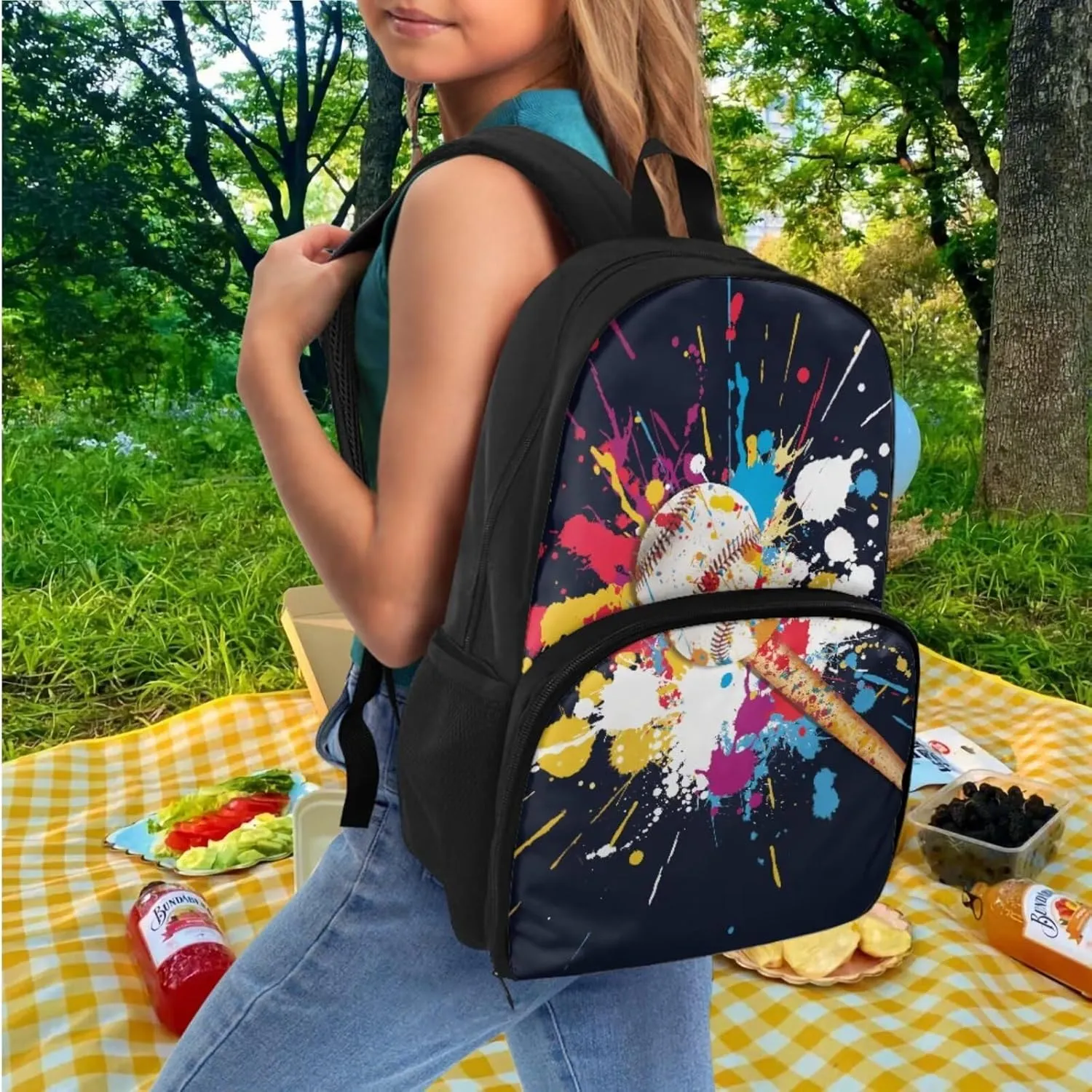 School Backpack for Teen Boys Bookbags Baseball Backpack for School Bag Lightweight Schoolbag for Girls Travel Daypack High School College Bookbag