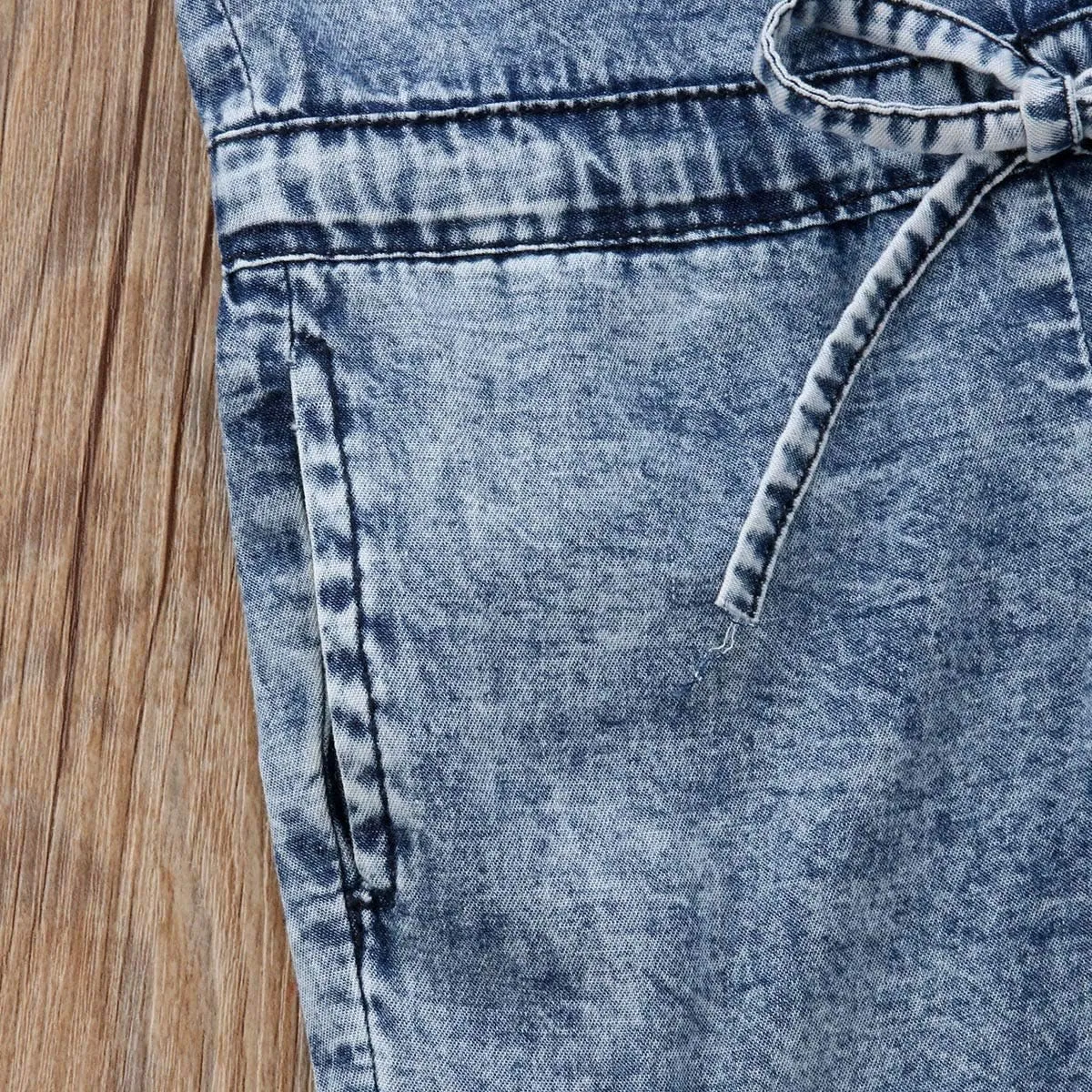 Toddler Girl Denim Pants Overalls Short Sleeve Round Neck Button Down Jeans Jumpsuit Clothing