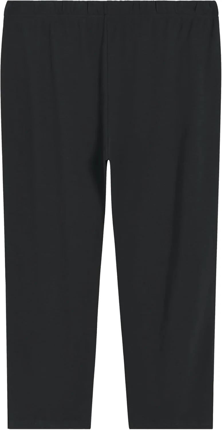 Weintee Women's Plus Size Petite Knit Pants with Pockets