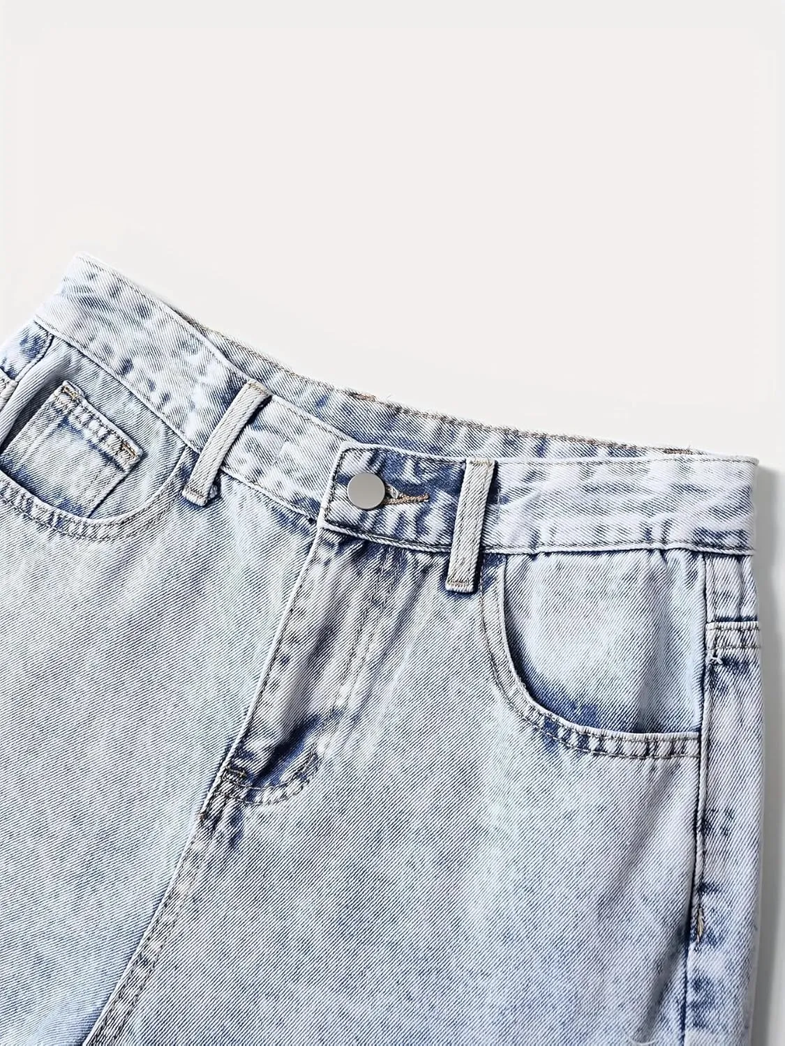 Women Wide Leg Baggy Jeans High Waisted Bowknot Embroidery Denim Pants Straight Leg Boyfriend Trendy Streetwear