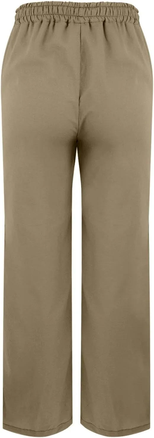 Womens Capris Casual High Waist Drawstring Split Hem Linen Pants 2025 Summer Plus Size Cropped Trousers