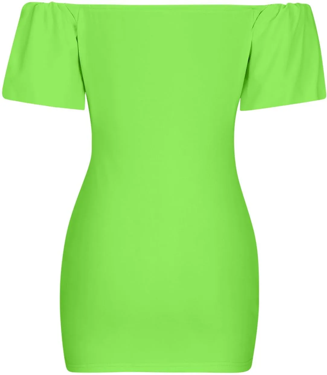 Womens Off Shoulder Ruffle Short Sleeve Wedding Guest A Line Dress Cocktail Party Pencil Dresses Slim Fit Dress