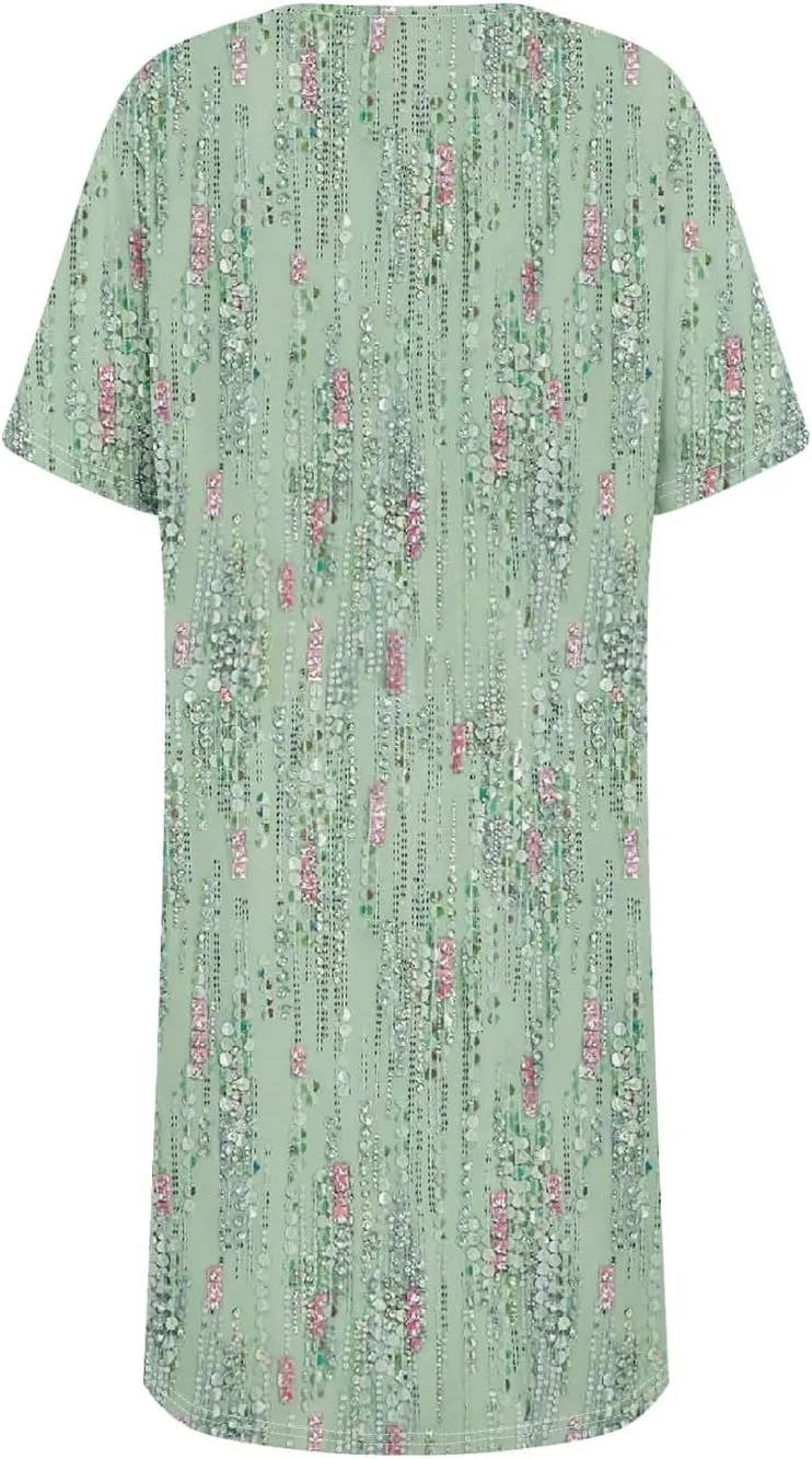 Women's Sequin Short Sleeve Dress Elegant Sparkling Party Mini Dress for Evening, Club, and Cocktail Events