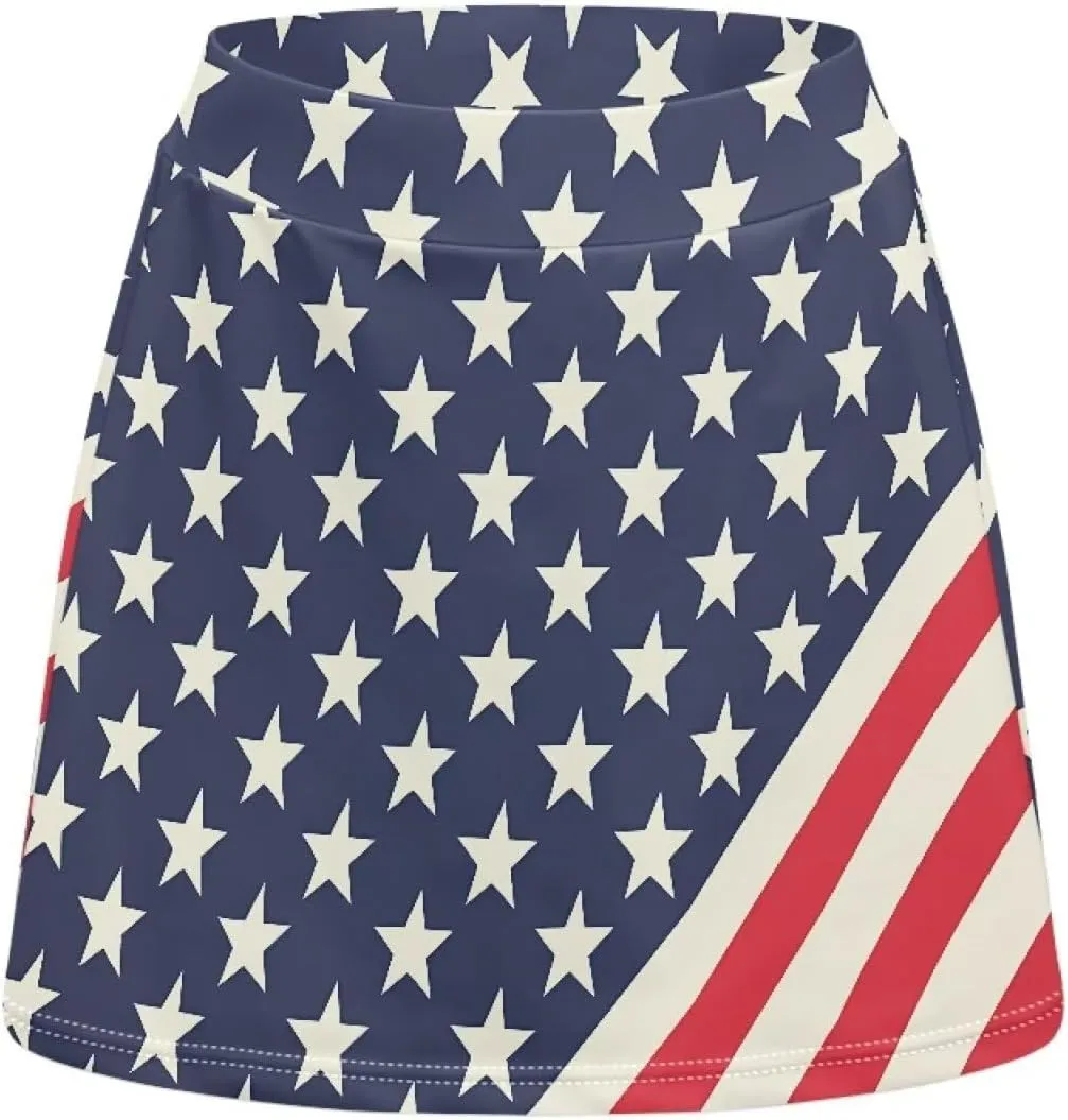 Womens Summer Tennis Skirts with Pocket Inner Shorts Athletic Skort High Waisted Golf Skirt for Pickleball Running