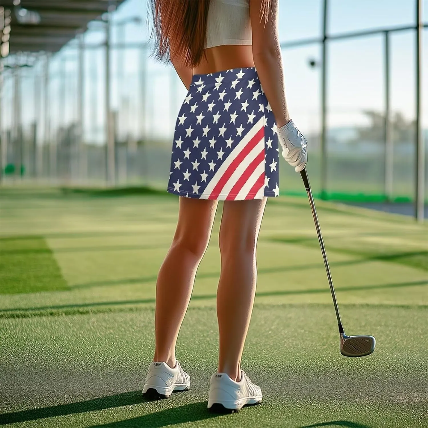 Womens Summer Tennis Skirts with Pocket Inner Shorts Athletic Skort High Waisted Golf Skirt for Pickleball Running