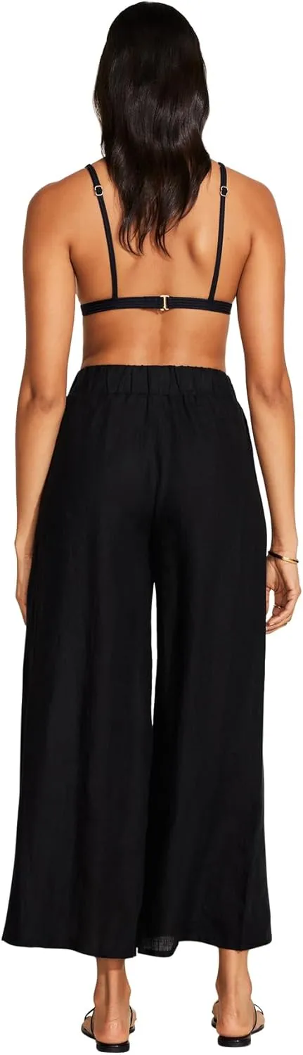 Women's Tallows Linen Wide Leg Pant Swimsuit Cover Up