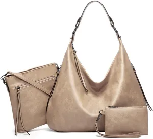 Women's Tote Bag Handbags and Purse PU Leather Shoulder Bag Ladies Hobo Bags Adjustable Large Bag with Crossbody Strap