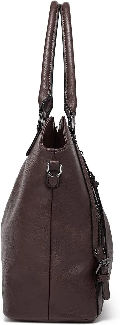 Women's Tote Bag Handbags and Purse PU Leather Shoulder Bag Ladies Hobo Bags Adjustable Large Bag with Crossbody Strap