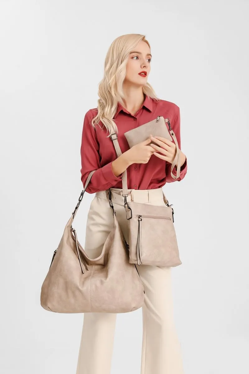 Women's Tote Bag Handbags and Purse PU Leather Shoulder Bag Ladies Hobo Bags Adjustable Large Bag with Crossbody Strap