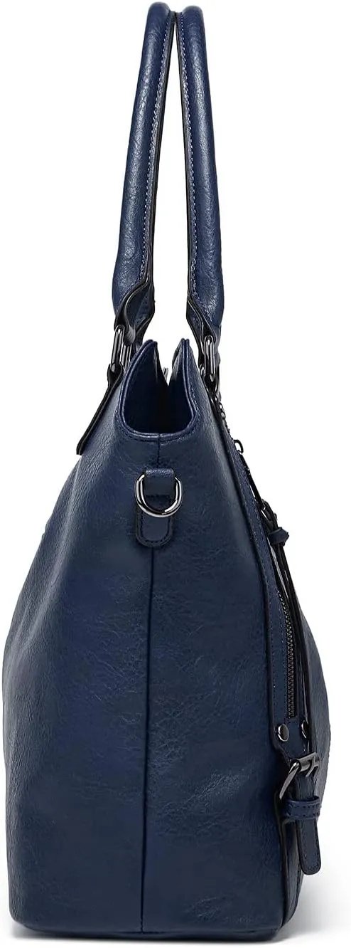 Women's Tote Bag Handbags and Purse PU Leather Shoulder Bag Ladies Hobo Bags Adjustable Large Bag with Crossbody Strap