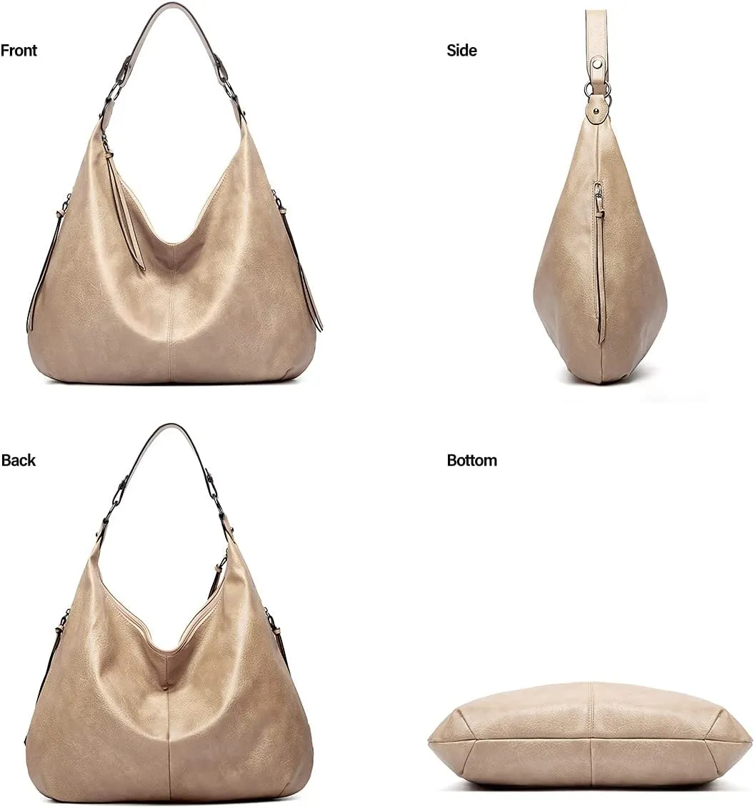 Women's Tote Bag Handbags and Purse PU Leather Shoulder Bag Ladies Hobo Bags Adjustable Large Bag with Crossbody Strap