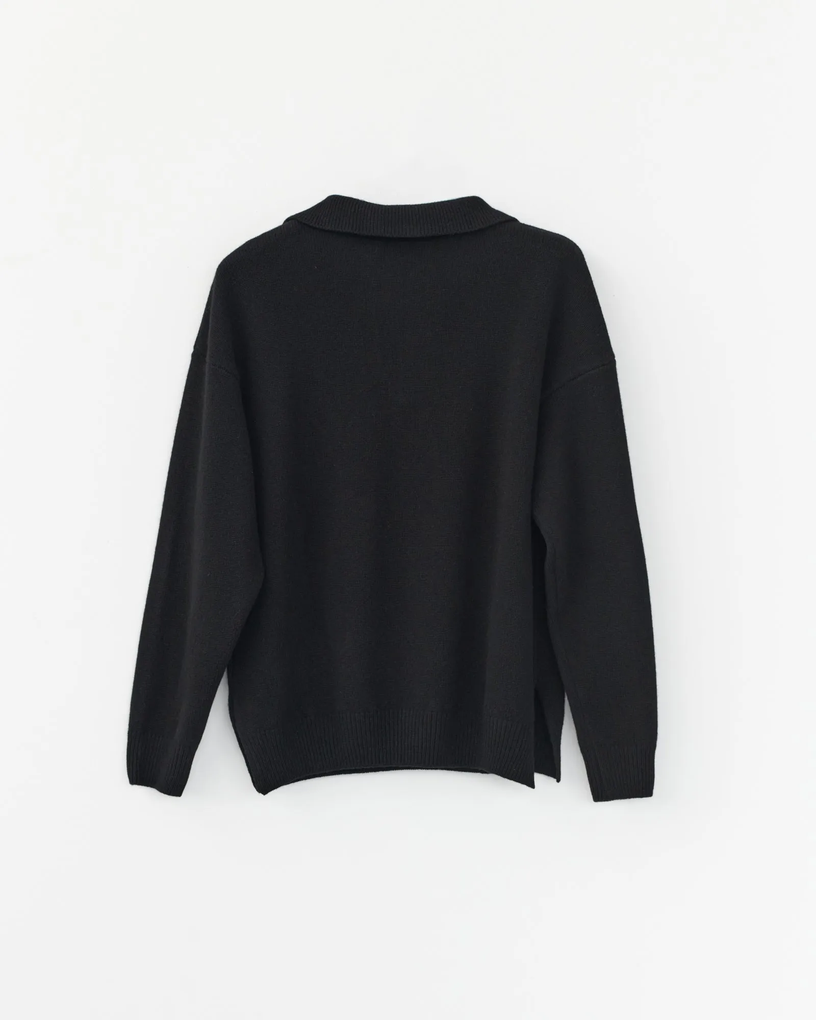 Wool polo knit