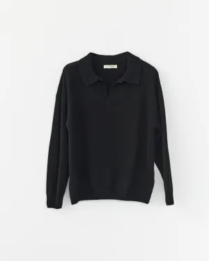 Wool polo knit