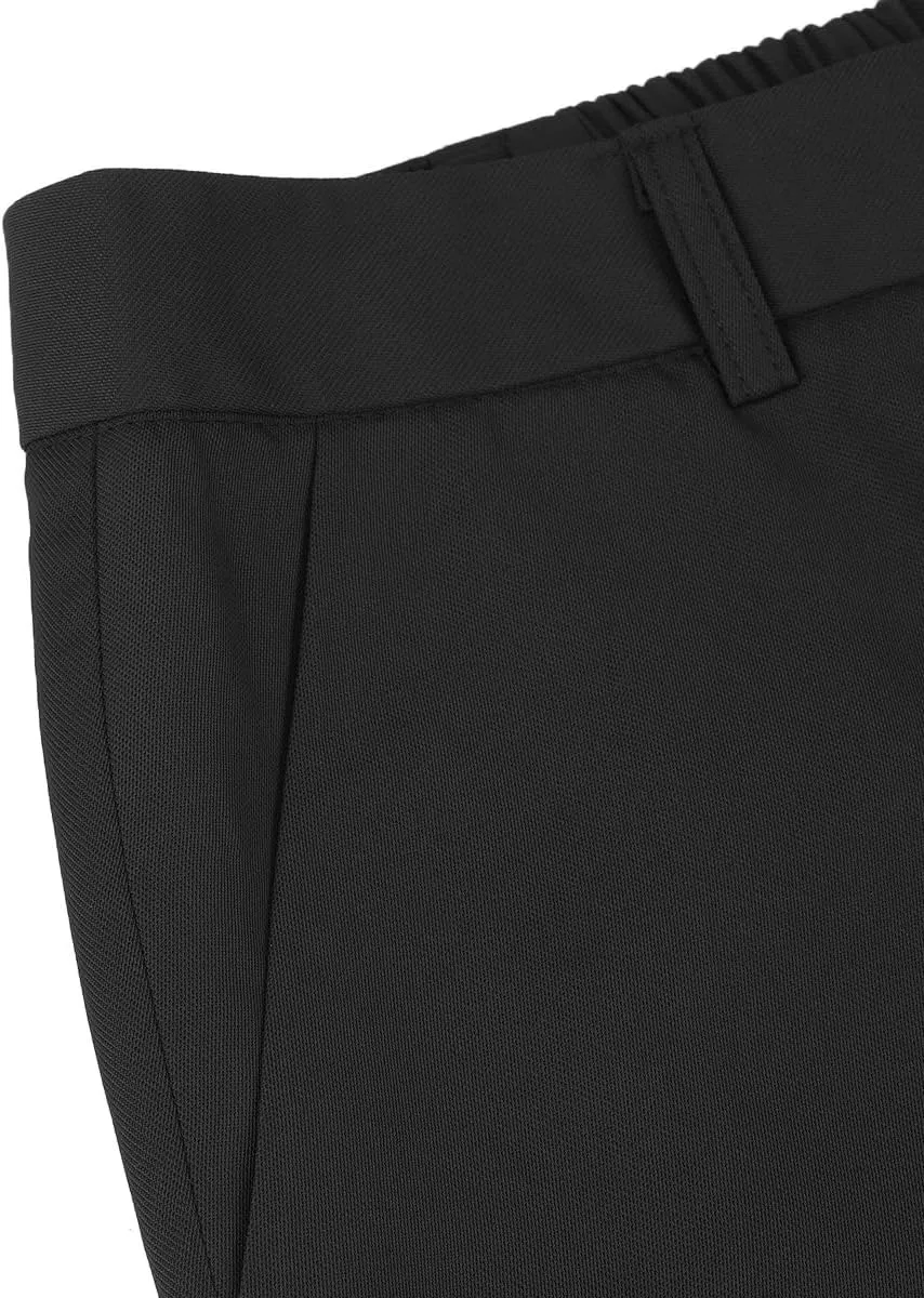 YUNCLOS Women's 2 Piece Business Office Suit Set One Button Short Sleeve Blazer Jacket and Suit Pants