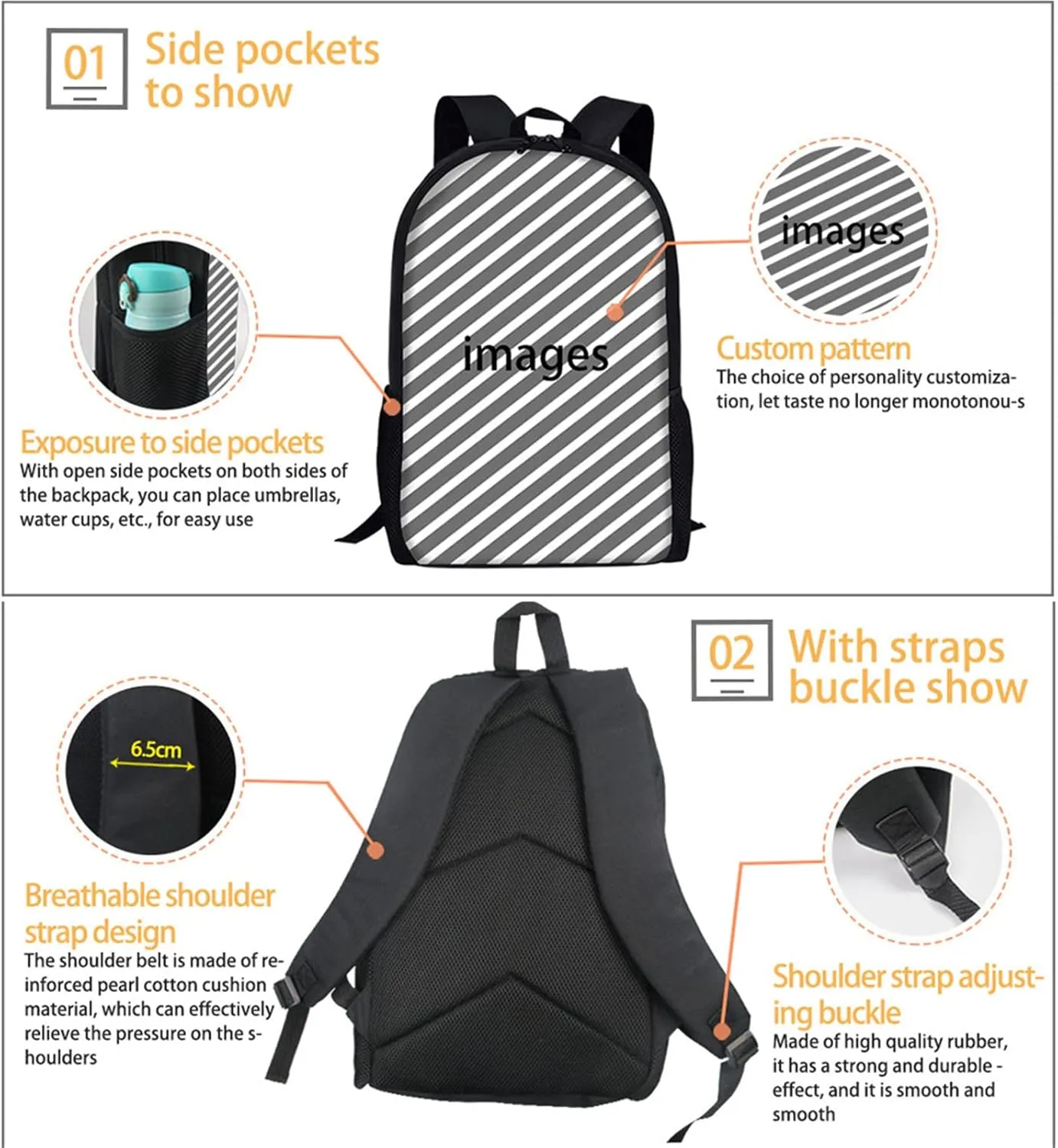 ZFRXIGN Basketball School Backpack for Girls Elementary Lunch Box Pencil Pouch Case for Kids Back to School Rucksack 3 Pieces Fire Soccer Galaxy Designs